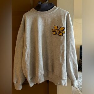 Vintage Michigan turtleneck layered crewneck